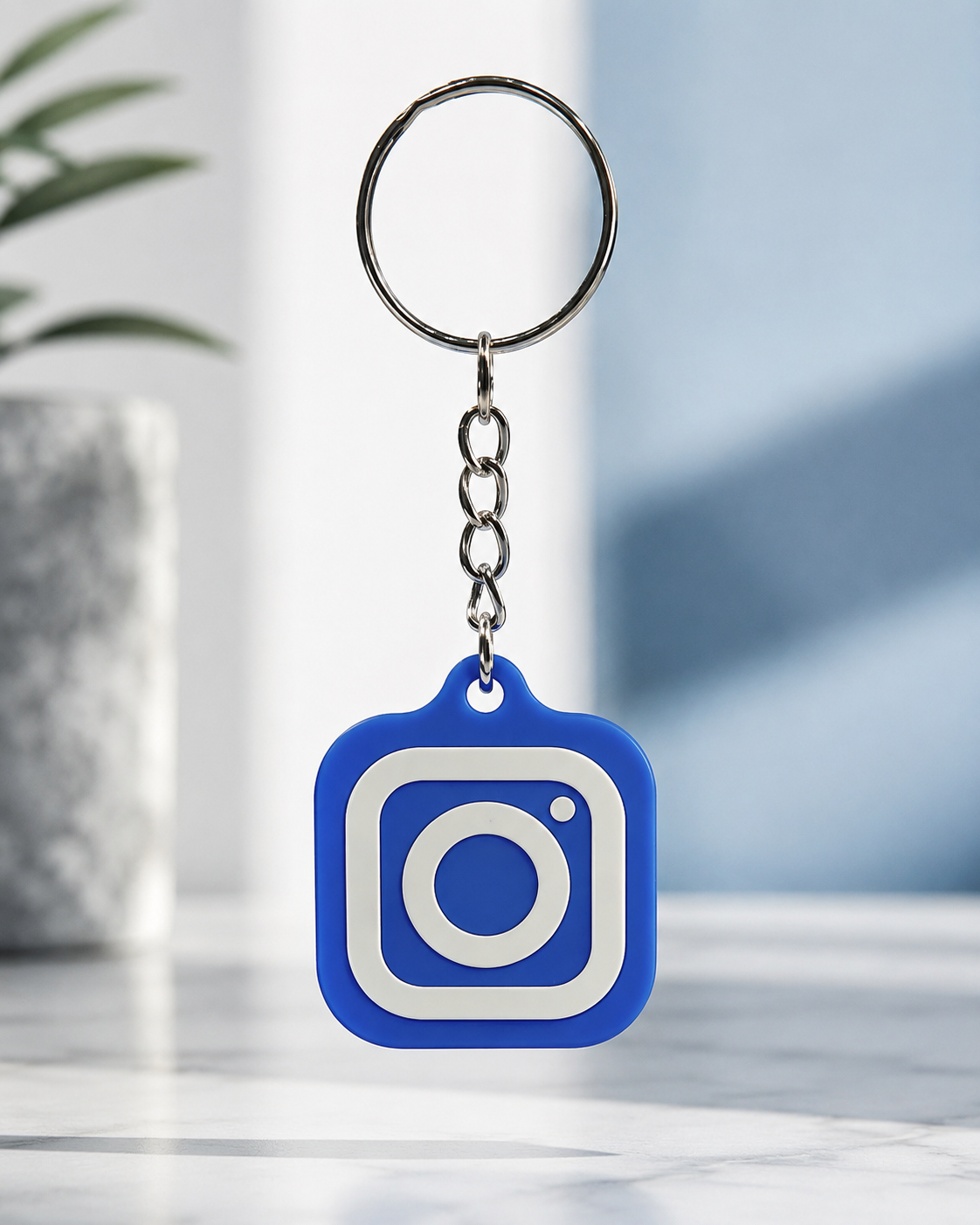 Custom NFC Social Media Keychain Tag – Tap to Share Instagram, Website, Contact & More
