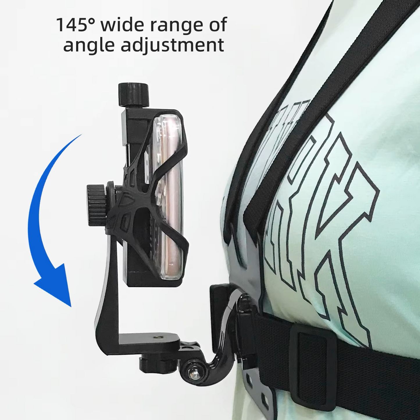 Action Camera Chest Mount Harness Kit with Phone Mount, Universal Compatibility for GoPro, SJCAM, DJI OSMO