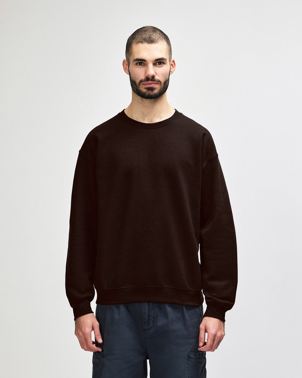 gildan-18000-gildan-heavy-blend-adult-crewneck-sweatshirt - Dark Chocolate front