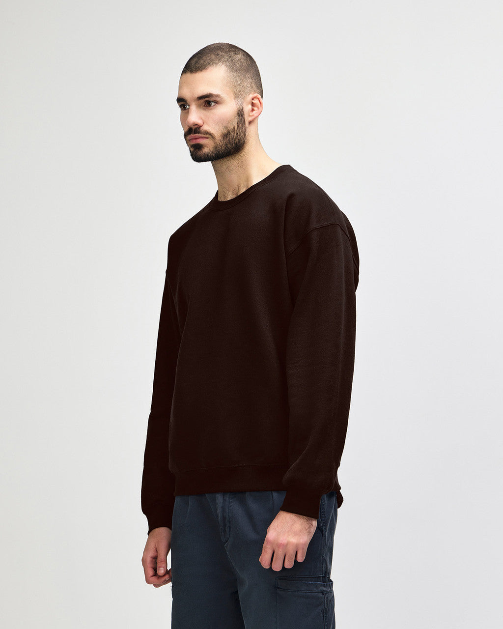 gildan-18000-gildan-heavy-blend-adult-crewneck-sweatshirt - Dark Chocolate side