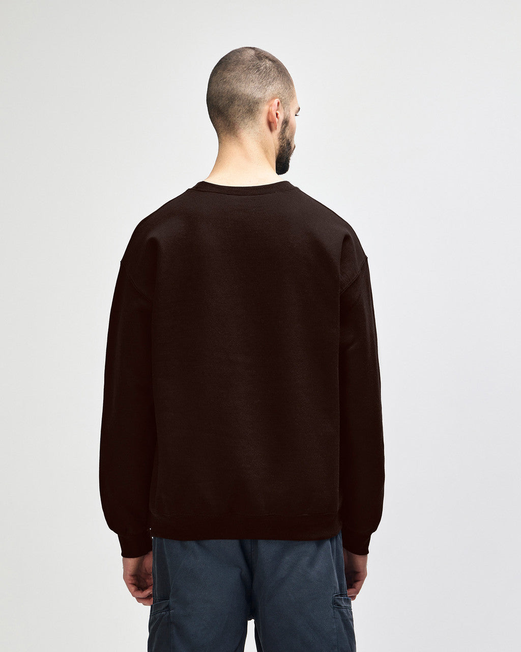 gildan-18000-gildan-heavy-blend-adult-crewneck-sweatshirt - Dark Chocolate back