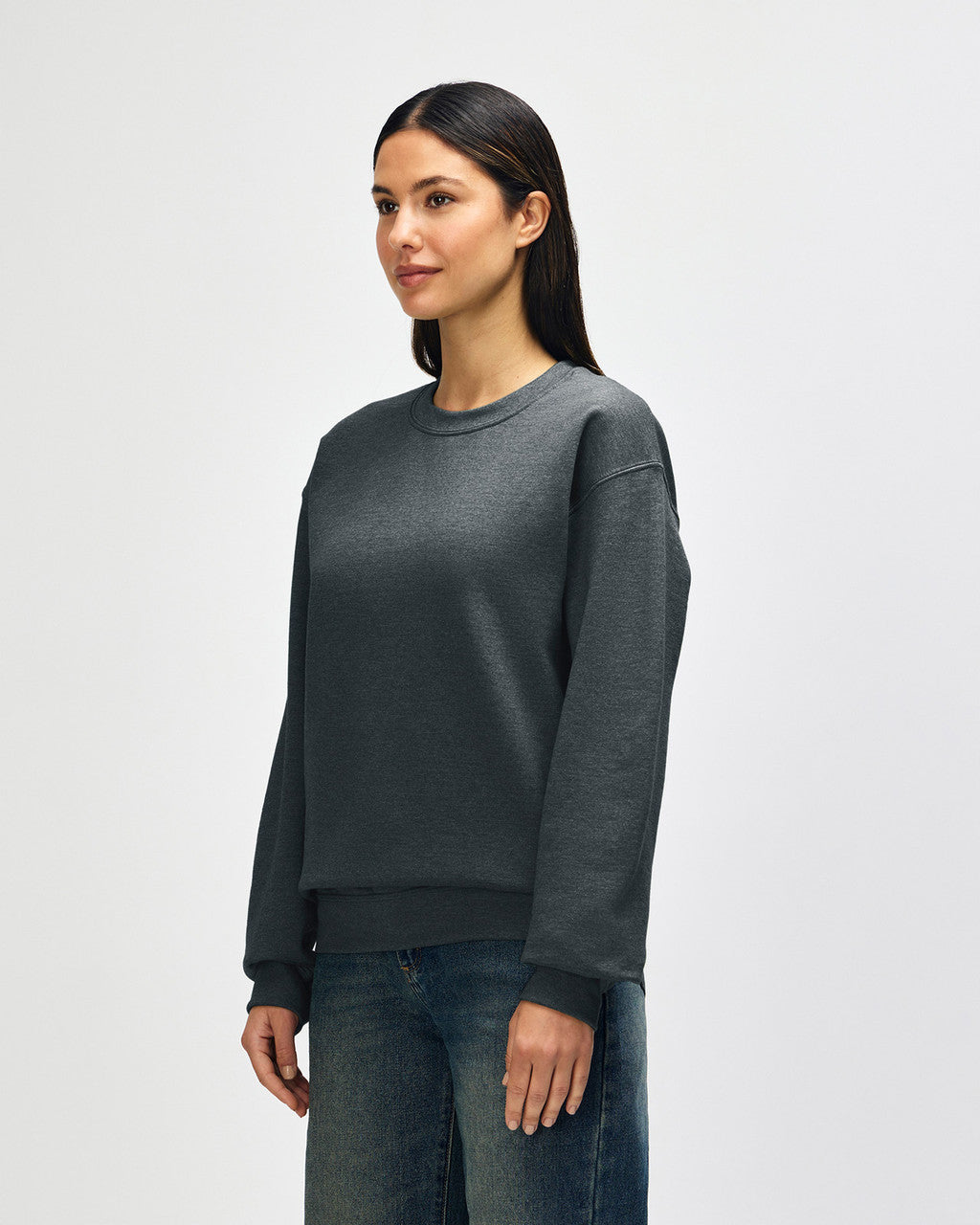 gildan-18000-gildan-heavy-blend-adult-crewneck-sweatshirt - Dark Heather side