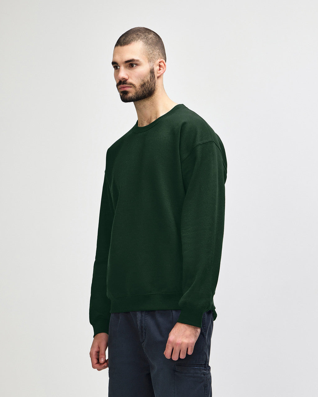 gildan-18000-gildan-heavy-blend-adult-crewneck-sweatshirt - Forest Green side