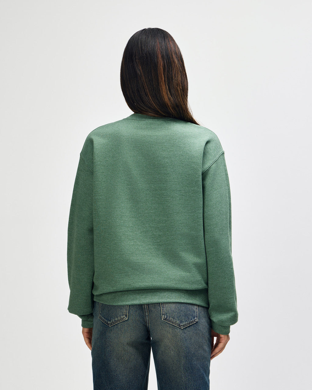 gildan-18000-gildan-heavy-blend-adult-crewneck-sweatshirt - Heather Dark Green back