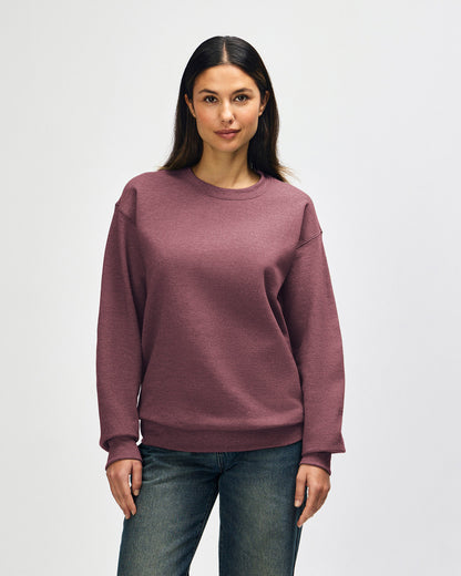 gildan-18000-gildan-heavy-blend-adult-crewneck-sweatshirt - Heather Dark Maroon front