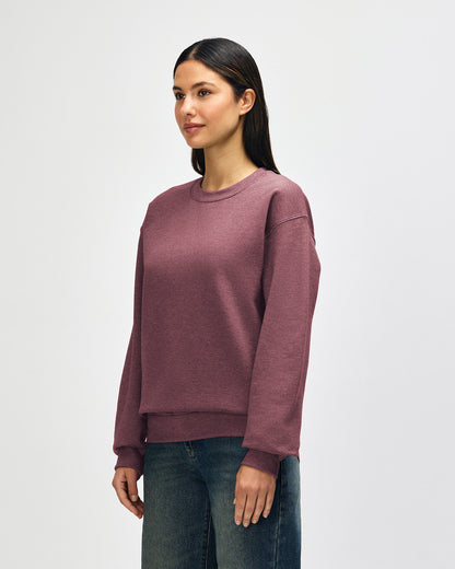 gildan-18000-gildan-heavy-blend-adult-crewneck-sweatshirt - Heather Dark Maroon side