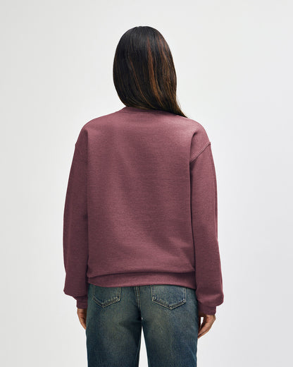 gildan-18000-gildan-heavy-blend-adult-crewneck-sweatshirt - Heather Dark Maroon back