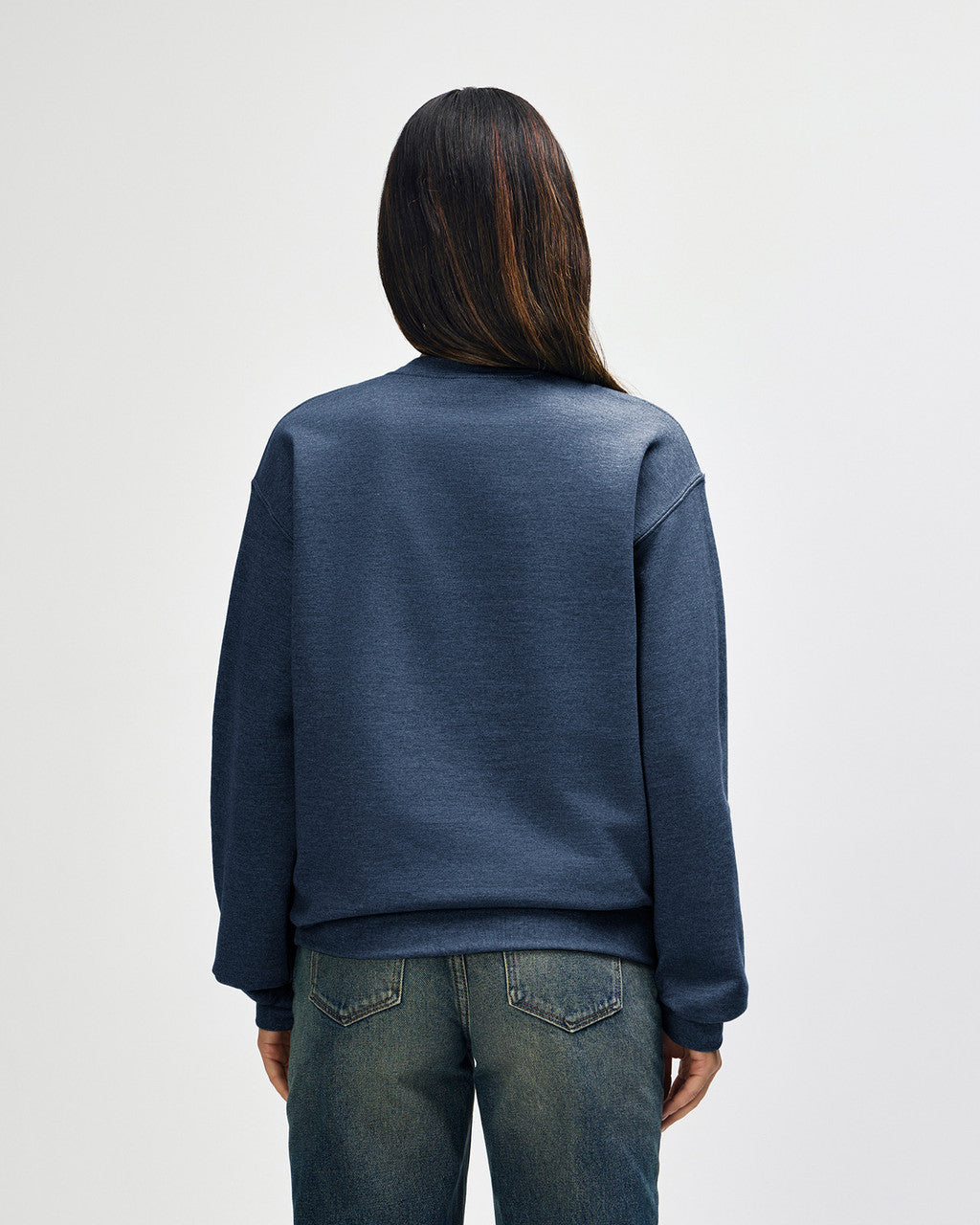 gildan-18000-gildan-heavy-blend-adult-crewneck-sweatshirt - Heather Dark Navy back
