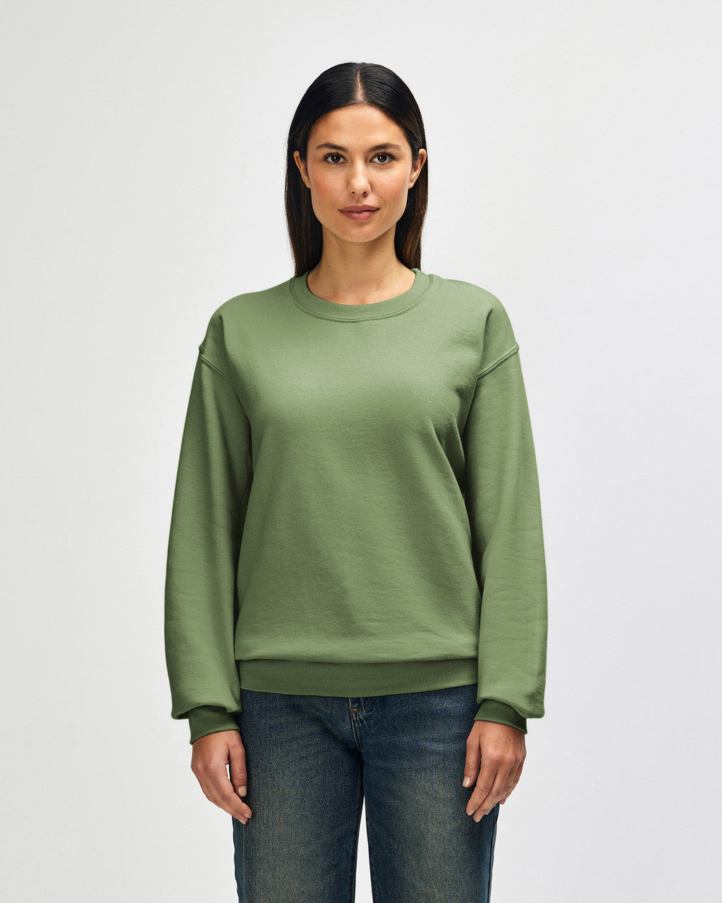 gildan-18000-gildan-heavy-blend-adult-crewneck-sweatshirt - Military Green front