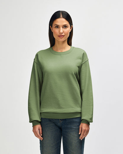 gildan-18000-gildan-heavy-blend-adult-crewneck-sweatshirt - Military Green front