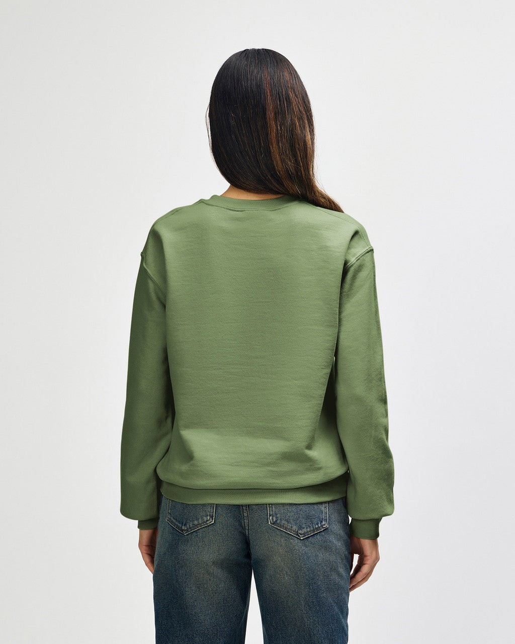 gildan-18000-gildan-heavy-blend-adult-crewneck-sweatshirt - Military Green back