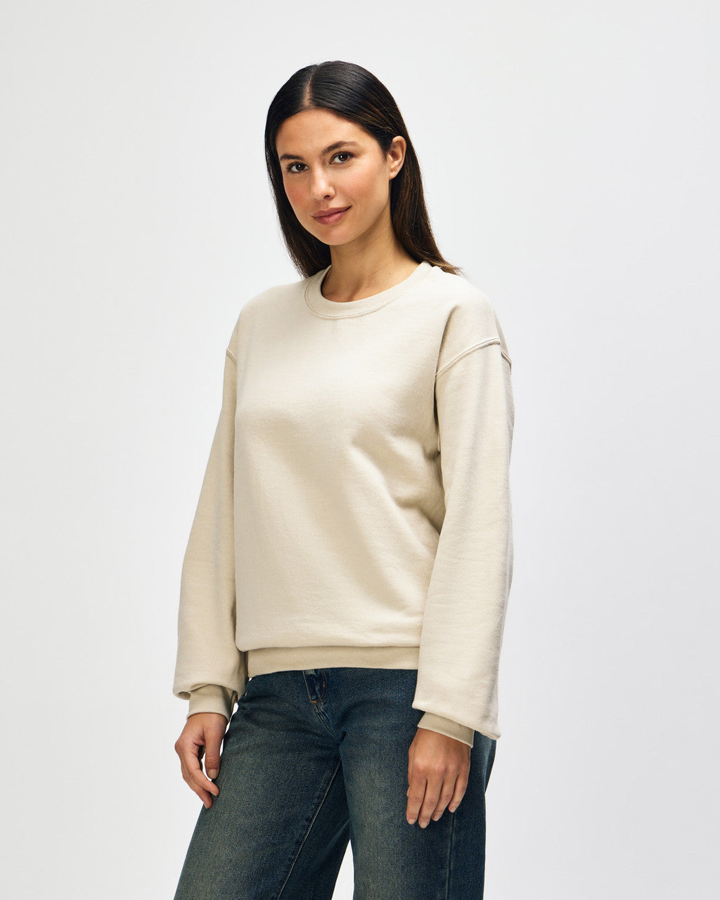 gildan-18000-gildan-heavy-blend-adult-crewneck-sweatshirt - Sand side