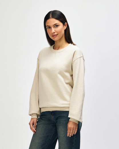 gildan-18000-gildan-heavy-blend-adult-crewneck-sweatshirt - Sand side
