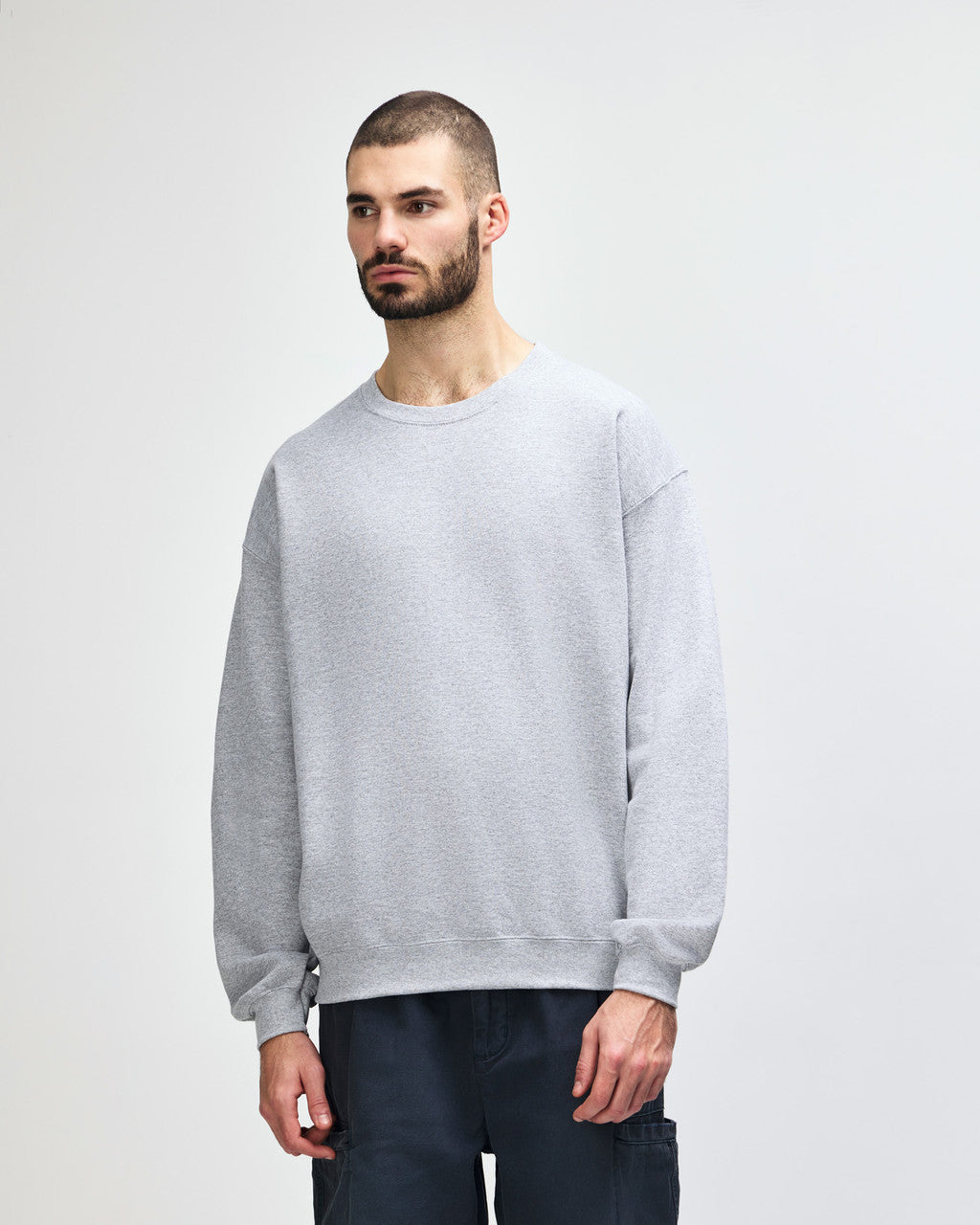 gildan-18000-gildan-heavy-blend-adult-crewneck-sweatshirt - Sport Grey side