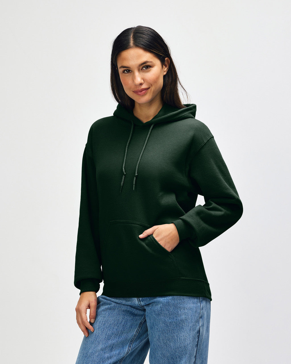 gildan-18500-gildan-heavy-blend-adult-hooded-sweatshirt - Forest Green side