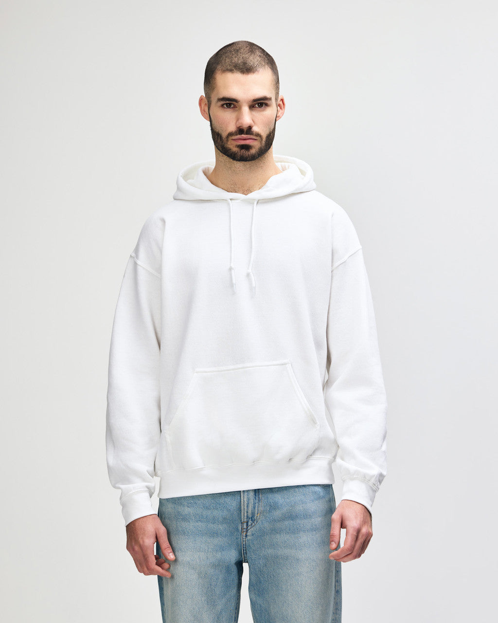 gildan-18500-gildan-heavy-blend-adult-hooded-sweatshirt - White front