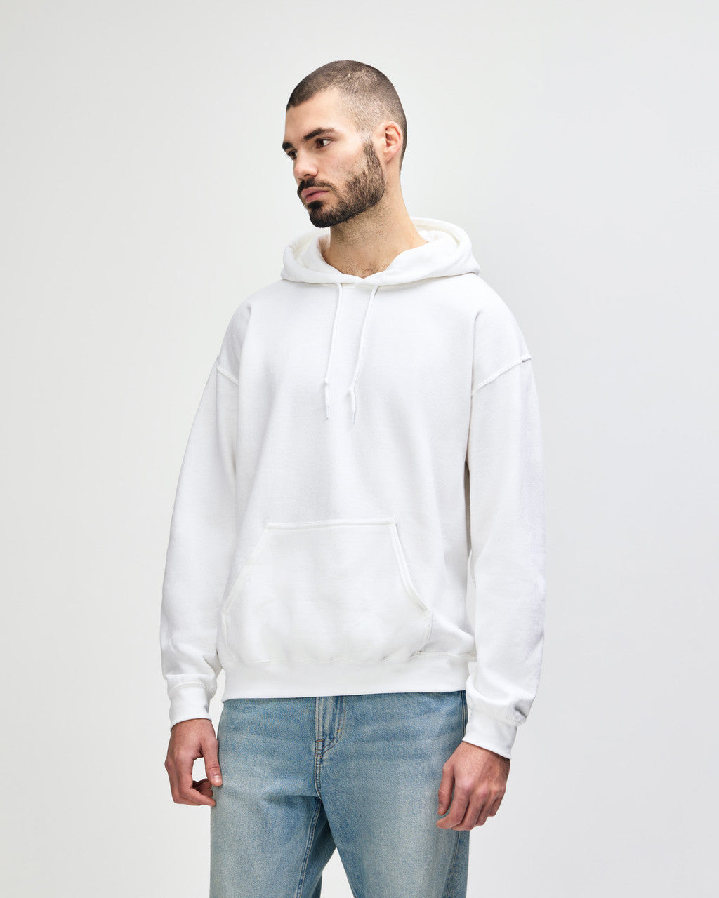 gildan-18500-gildan-heavy-blend-adult-hooded-sweatshirt - White side
