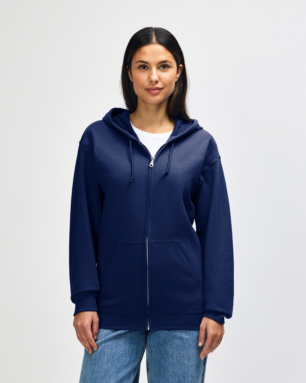 gildan-18600-gildan-heavy-blend-adult-full-zip-hooded-sweatshirt - Navy front
