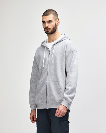 gildan-18600-gildan-heavy-blend-adult-full-zip-hooded-sweatshirt - Sport Grey side