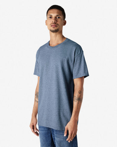 gildan-2000-gildan-ultra-cotton-adult-t-shirt - Heather Indigo side