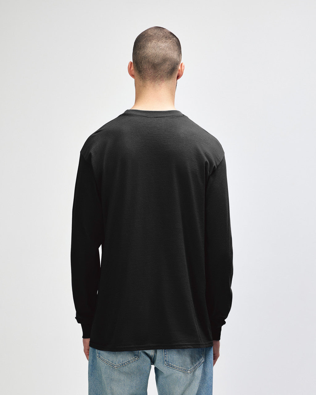 gildan-2400-gildan-ultra-cotton-adult-long-sleeve-t-shirt - Black back