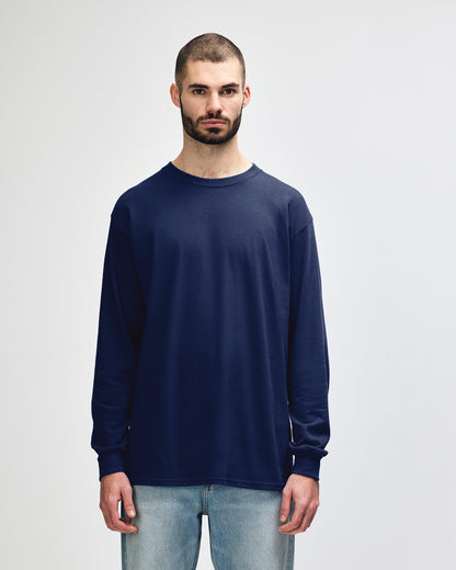 gildan-2400-gildan-ultra-cotton-adult-long-sleeve-t-shirt - Navy front