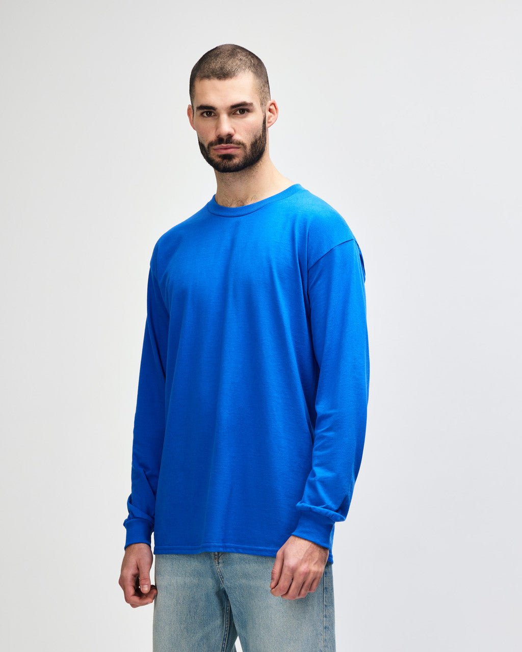 gildan-2400-gildan-ultra-cotton-adult-long-sleeve-t-shirt - Royal side