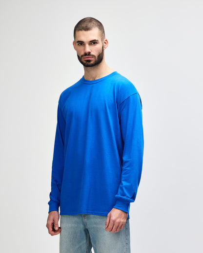 gildan-2400-gildan-ultra-cotton-adult-long-sleeve-t-shirt - Royal side