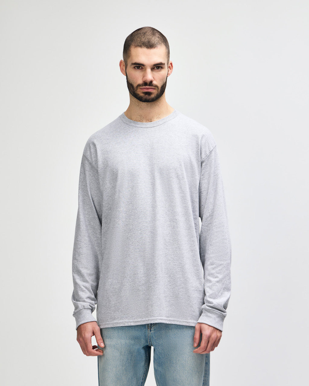 gildan-2400-gildan-ultra-cotton-adult-long-sleeve-t-shirt - Sport Grey front