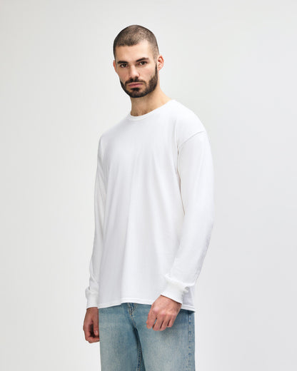 gildan-2400-gildan-ultra-cotton-adult-long-sleeve-t-shirt - White side