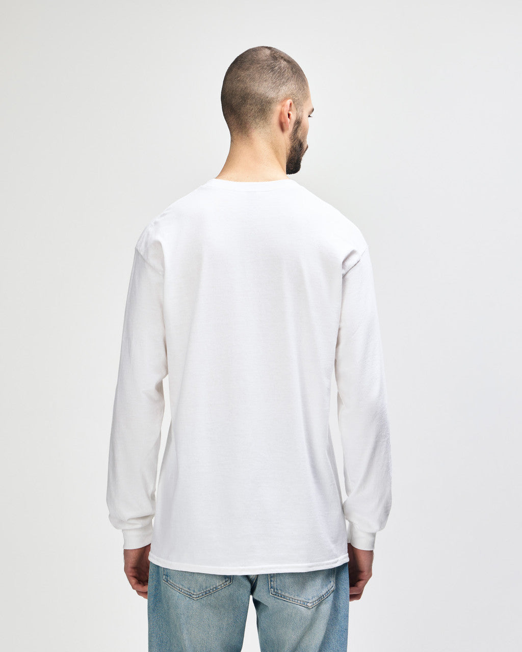 gildan-2400-gildan-ultra-cotton-adult-long-sleeve-t-shirt - White back