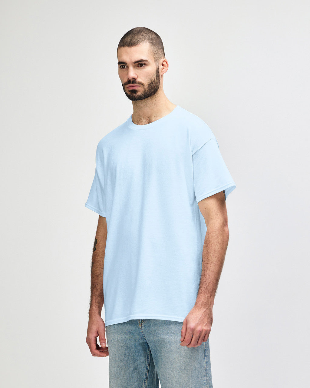 gildan-5000-gildan-heavy-cotton-adult-t-shirt - Light Blue side