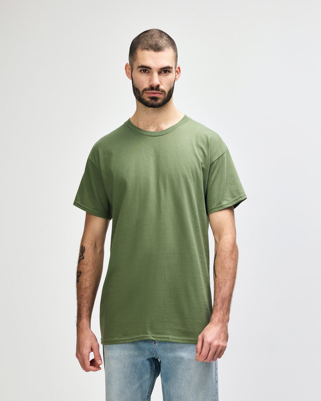 gildan-5000-gildan-heavy-cotton-adult-t-shirt - Military Green front
