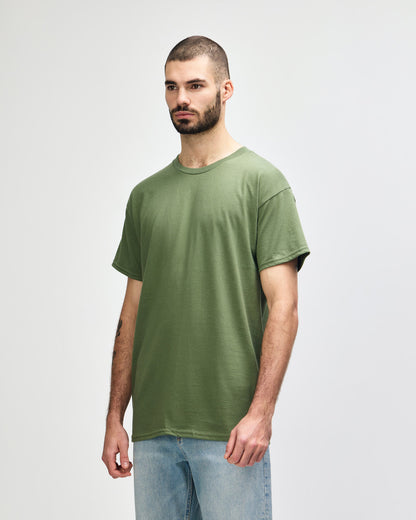 gildan-5000-gildan-heavy-cotton-adult-t-shirt - Military Green side