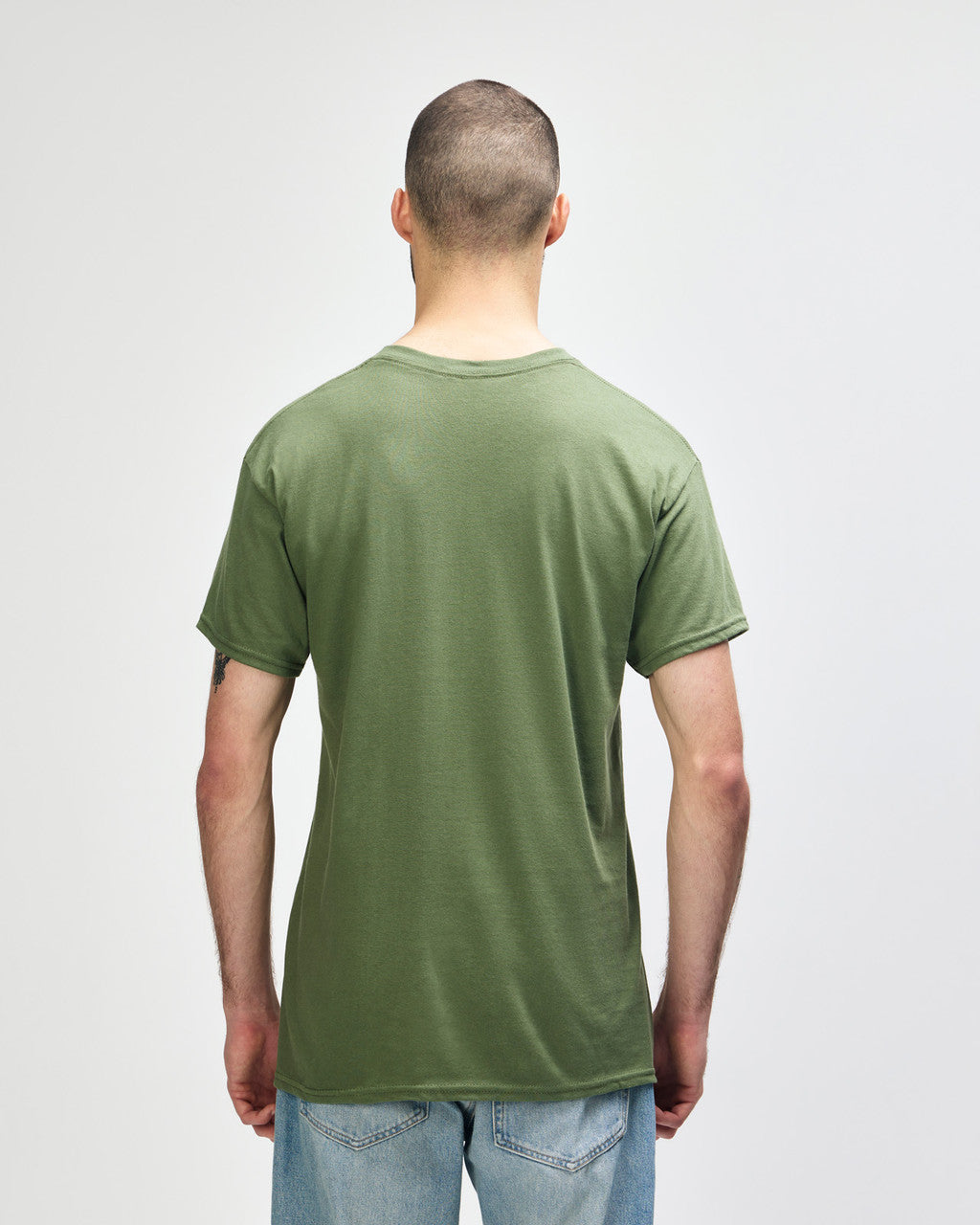 gildan-5000-gildan-heavy-cotton-adult-t-shirt - Military Green back