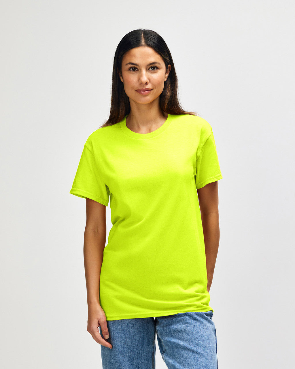 gildan-5000-gildan-heavy-cotton-adult-t-shirt - Safety Green front