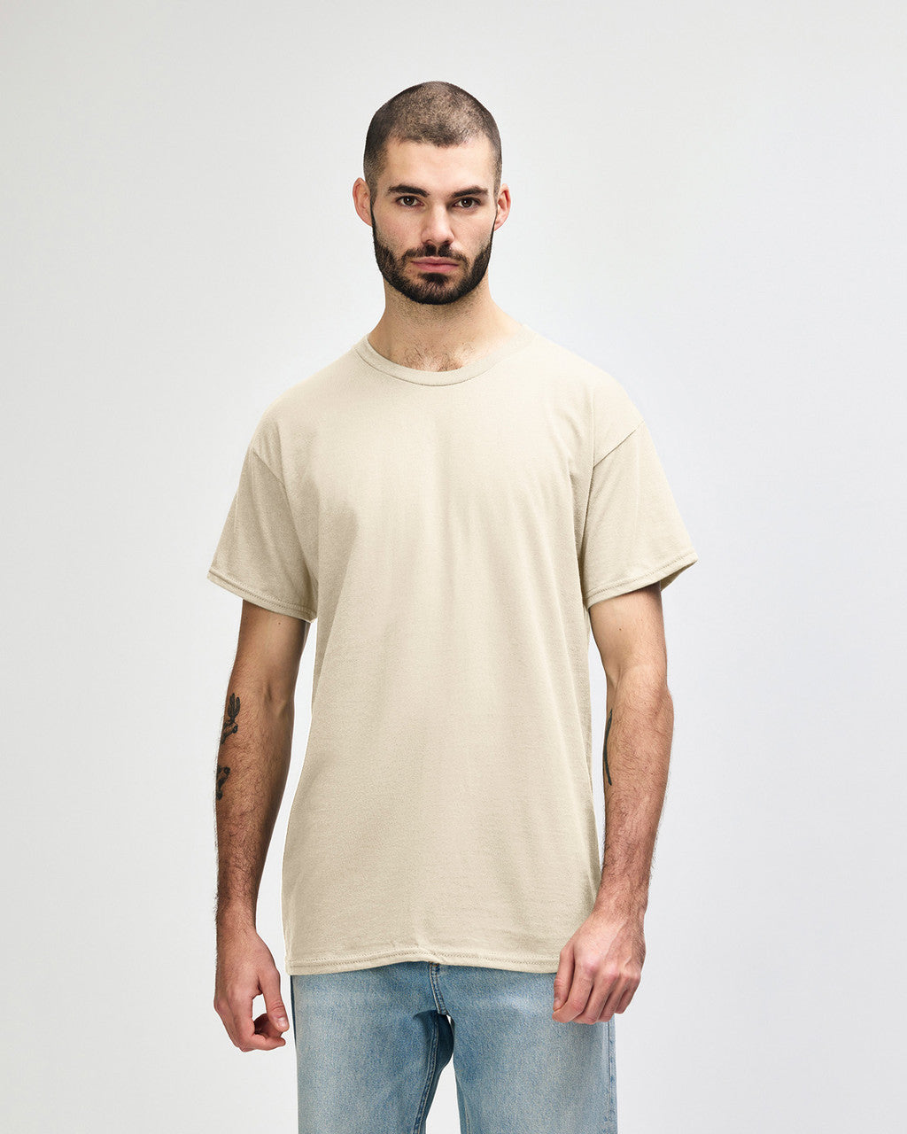 gildan-5000-gildan-heavy-cotton-adult-t-shirt - Sand front