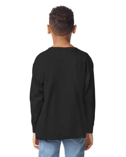 gildan-5400b-gildan-heavy-cotton-youth-long-sleeve-t-shirt - Black side