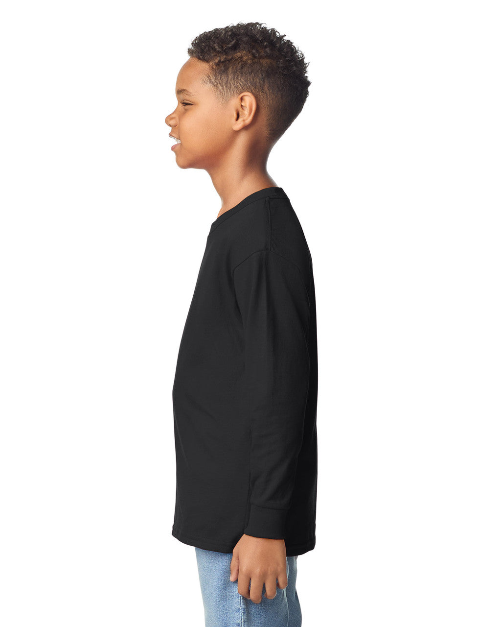 gildan-5400b-gildan-heavy-cotton-youth-long-sleeve-t-shirt - Black back