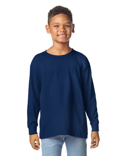gildan-5400b-gildan-heavy-cotton-youth-long-sleeve-t-shirt - Navy front