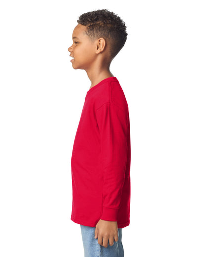 gildan-5400b-gildan-heavy-cotton-youth-long-sleeve-t-shirt - Red back
