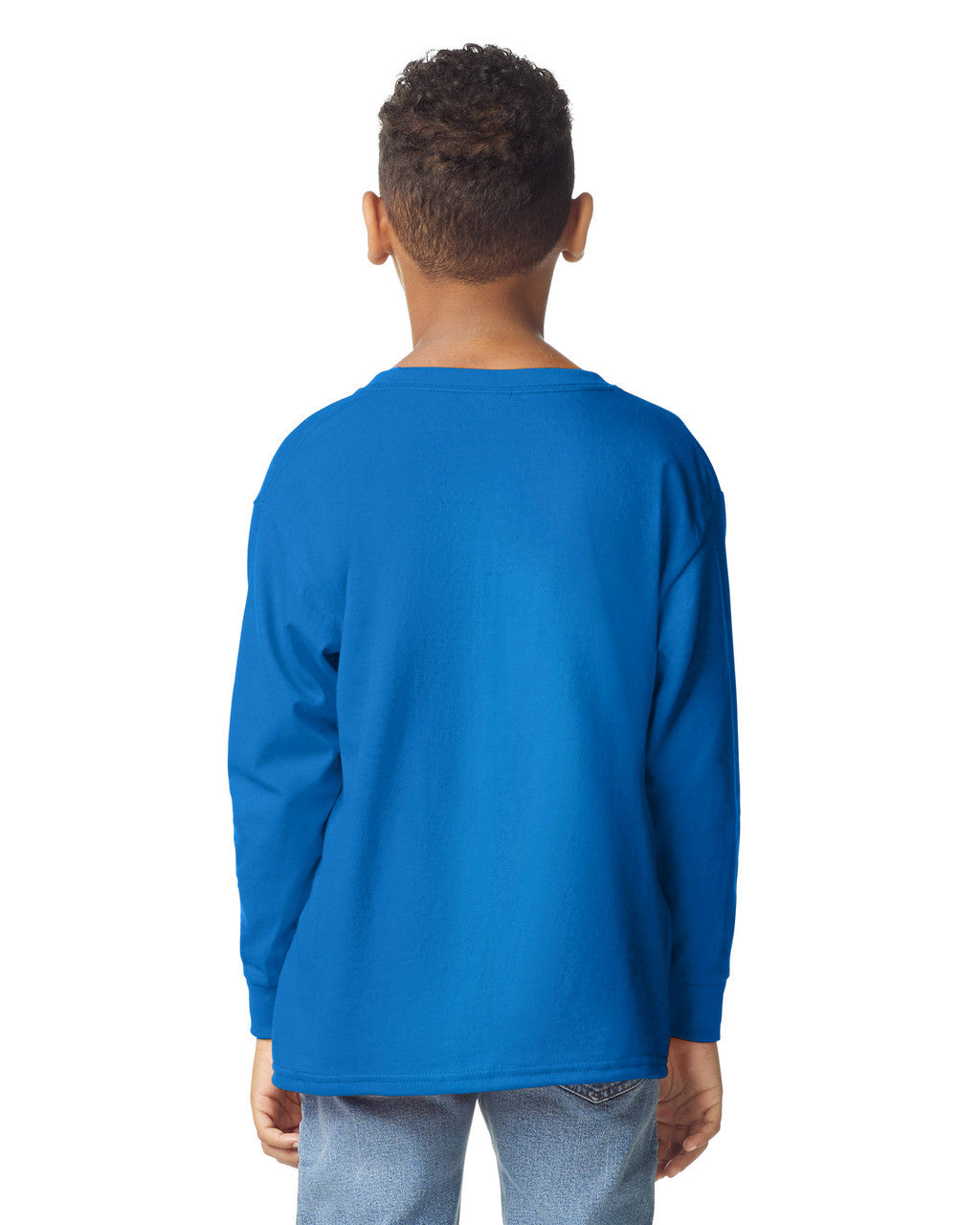 gildan-5400b-gildan-heavy-cotton-youth-long-sleeve-t-shirt - Royal side