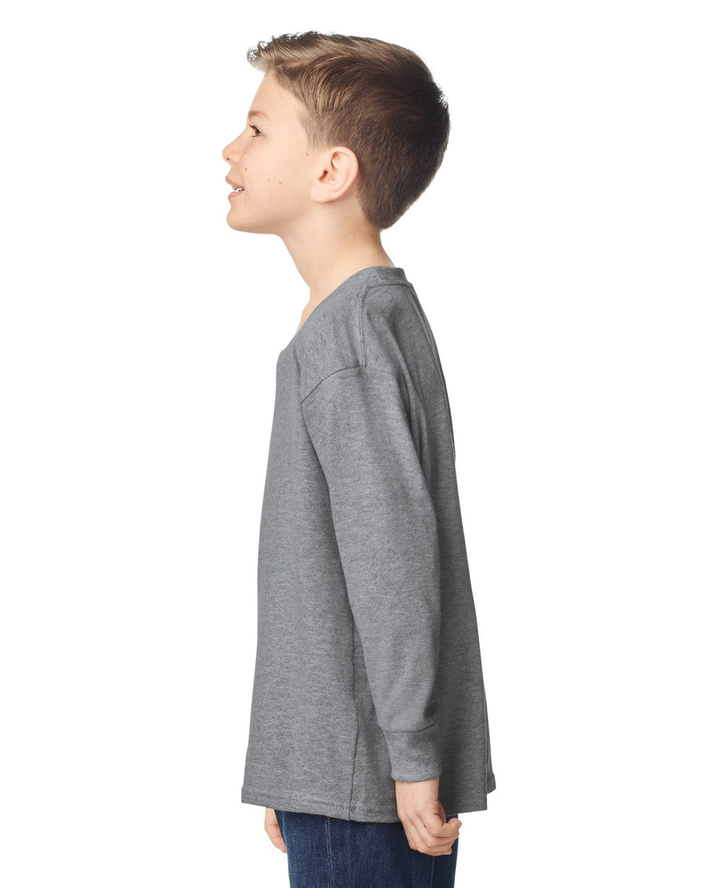 gildan-5400b-gildan-heavy-cotton-youth-long-sleeve-t-shirt - Sport Grey back