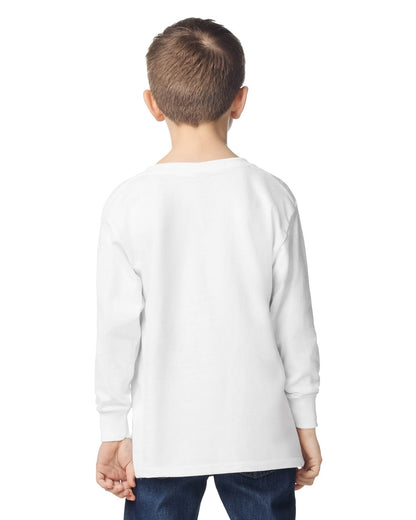 gildan-5400b-gildan-heavy-cotton-youth-long-sleeve-t-shirt - White side