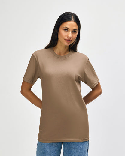gildan-65000-gildan-softstyle-adult-midweight-t-shirt - Brown Savana front