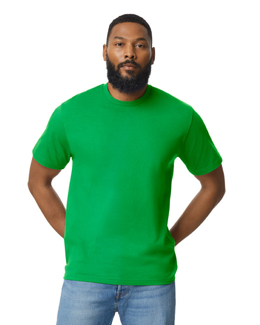 gildan-65000-gildan-softstyle-adult-midweight-t-shirt - Irish Green front
