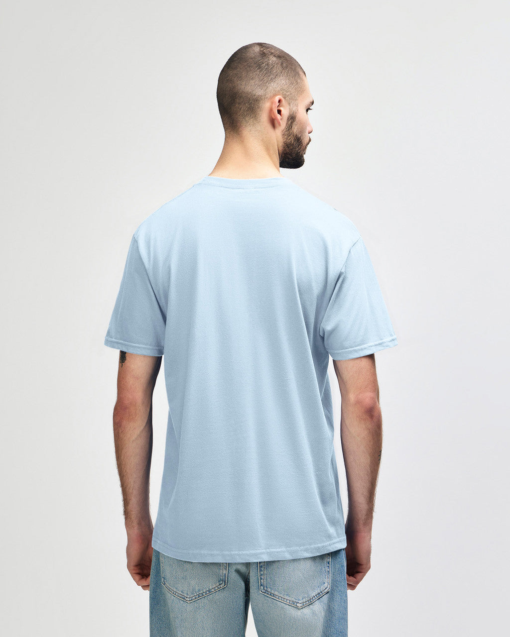 gildan-65000-gildan-softstyle-adult-midweight-t-shirt - Light Blue back