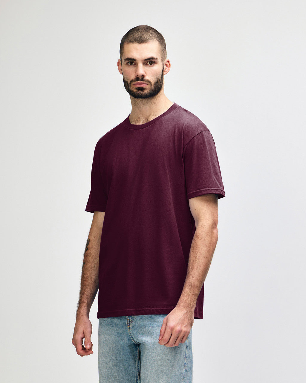 gildan-65000-gildan-softstyle-adult-midweight-t-shirt - Maroon side