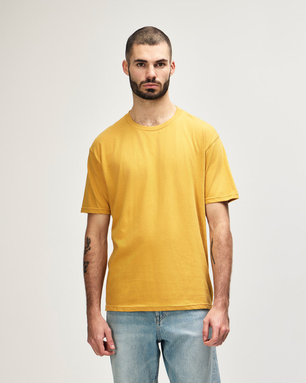 gildan-65000-gildan-softstyle-adult-midweight-t-shirt - Mustard front