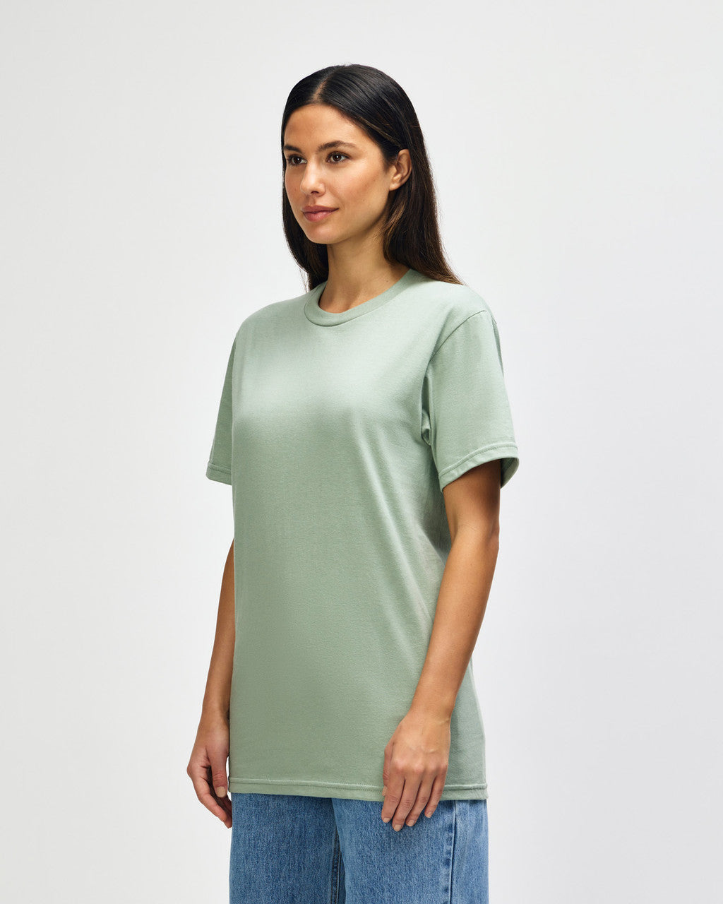 gildan-65000-gildan-softstyle-adult-midweight-t-shirt - Sage side